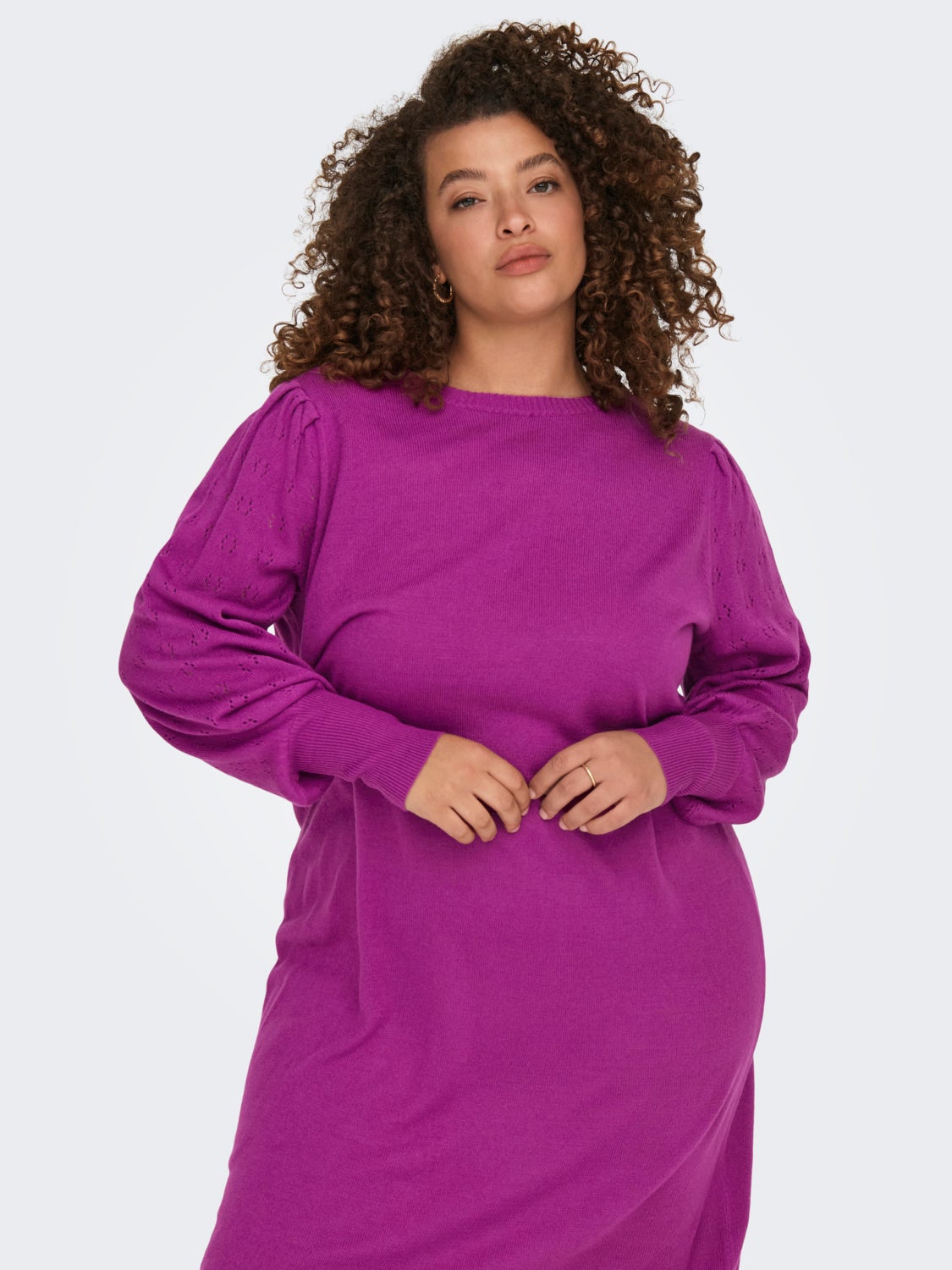 CARMIRLA Strickkleid Purple Wine