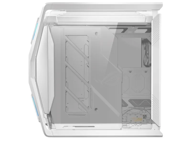 ASUS ROG Hyperion GR701 - FT gaming - udvidet ATX - sidepanel med vindue (hærdet glas) - ingen strømforsyning - hvid - USB/Lyd