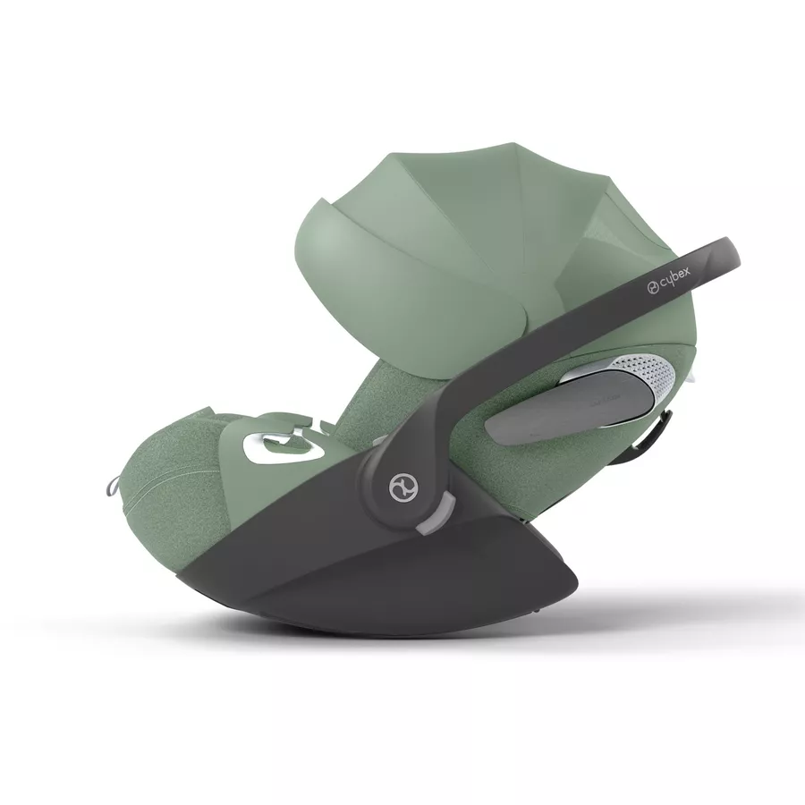 cybex PLATINUM Buggy Coya Matt Black Leaf Green inklusive Babyschale Cloud T I-Size Plus Leaf Green und Adapter