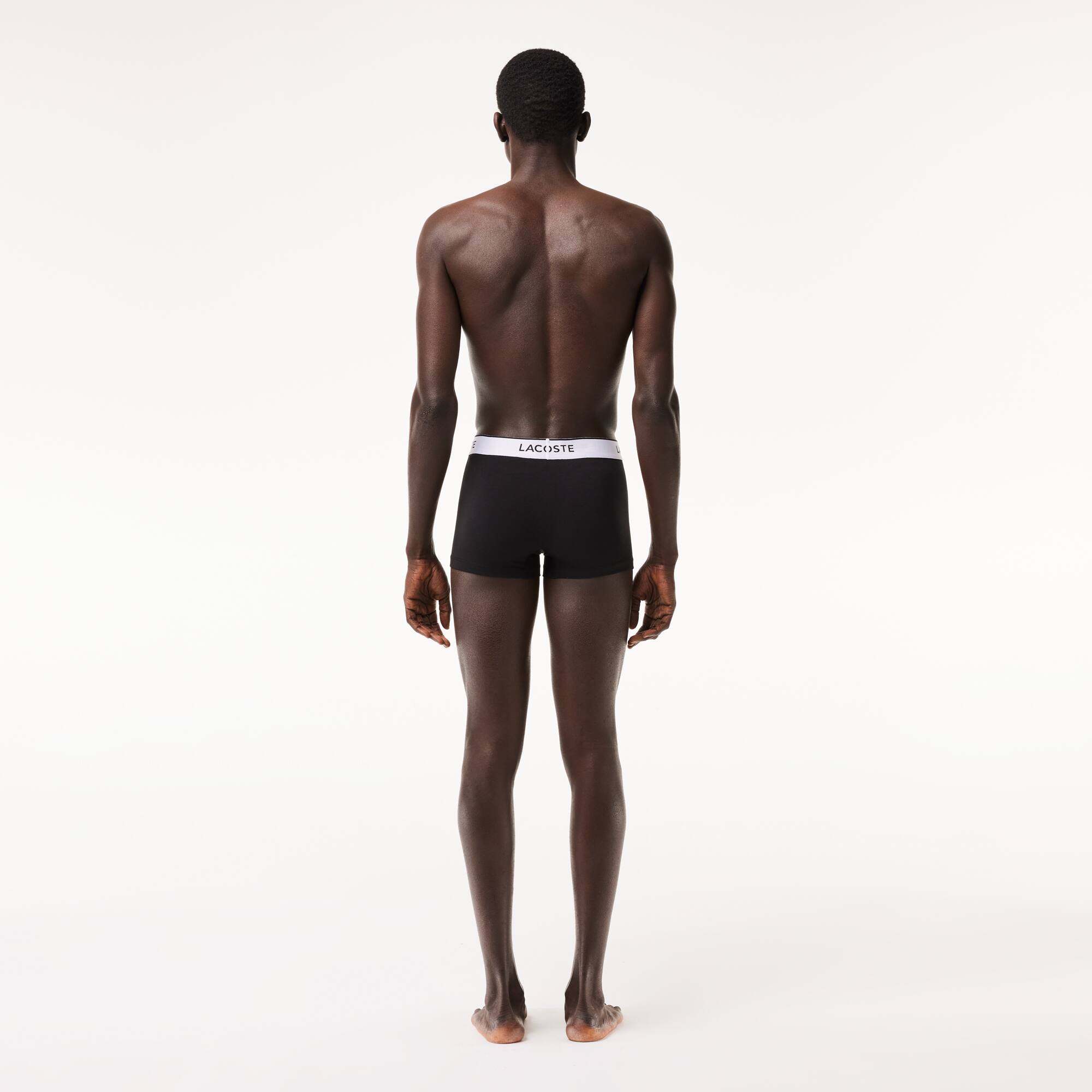 Lot de 3 boxers courts homme Lacoste avec ceintures contrastées Sous-Vêtements - Noir - Lacoste - Homme
