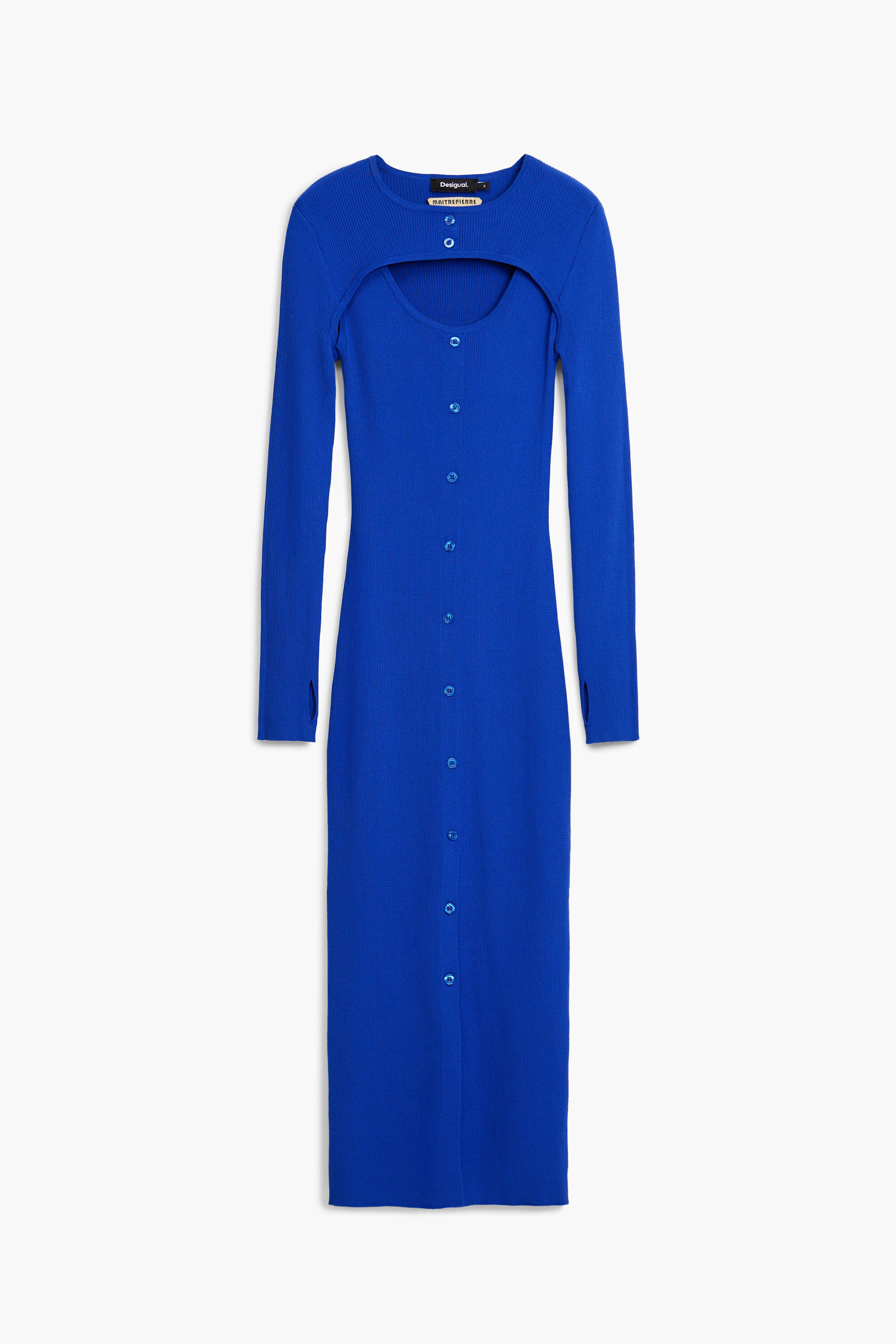 Vestido recortado Maitrepierre