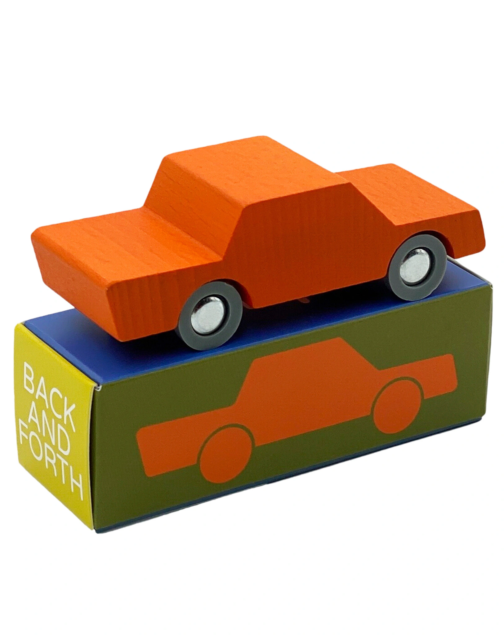 Spielzeugauto ORANGE aus Holz