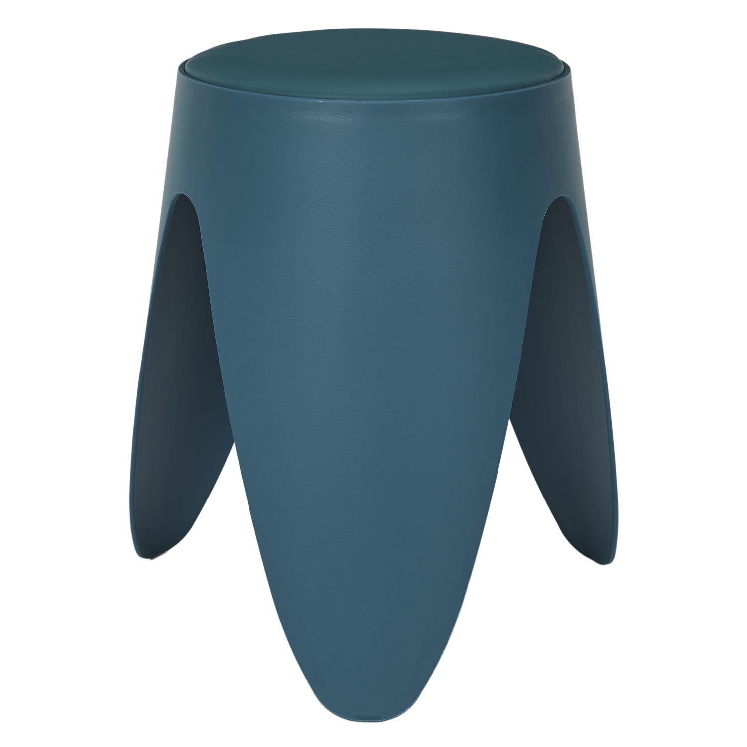 TABOURET EVE BLEU CANARD