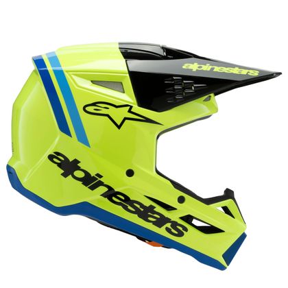 Casque cross Alpinestars SUPERTECH S-M3 - RADIUM - ENFANT - Jaune / Noir