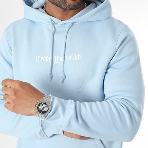 Sweat Capuche Damier Paris Blue Bleu Clair