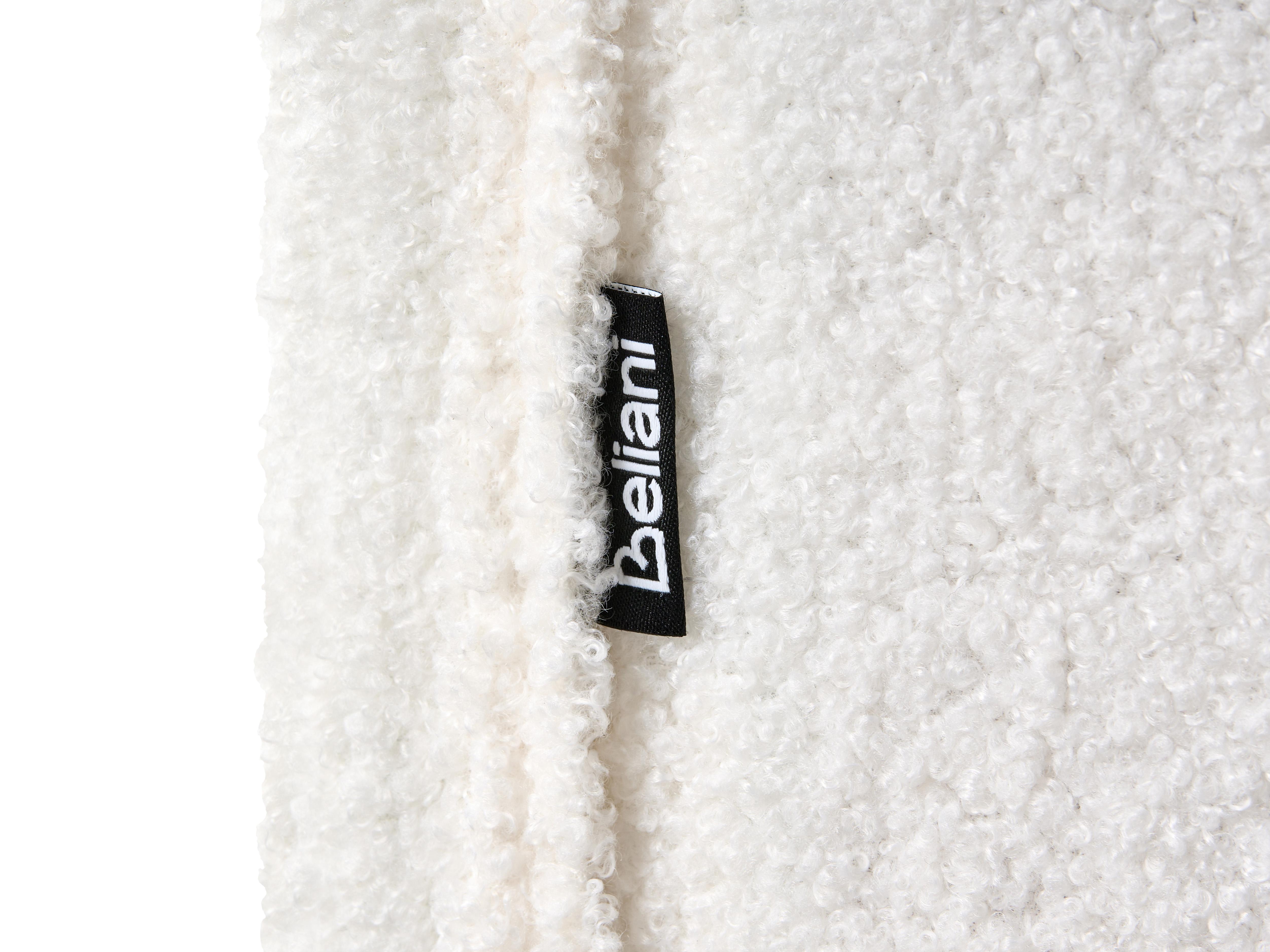 Verstelbaar bed Bouclé CASTELLAN 180 x 200 cm Gebroken wit