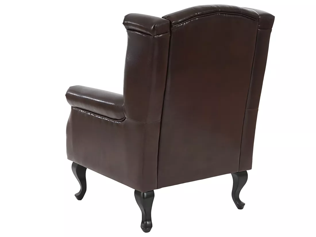 Fauteuil de relaxation Oxford, brun antique sans pouf