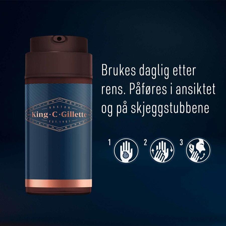 King C Gillette Face & Stubble Moisturizer 100ml