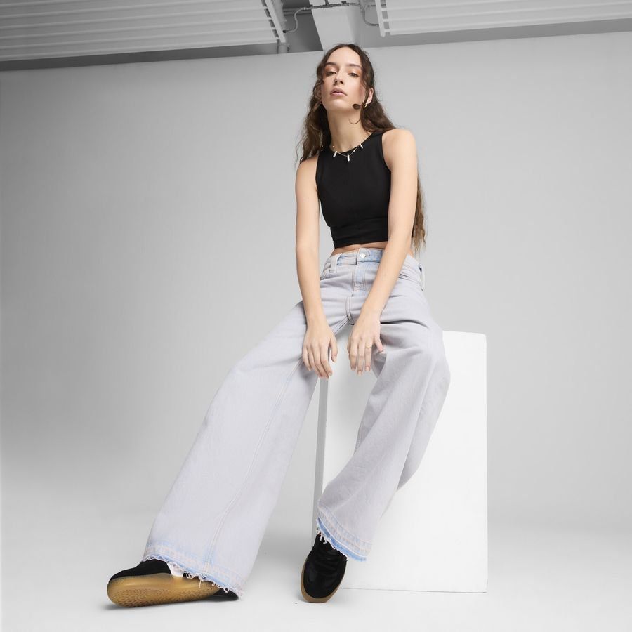 Puma WARDROBE ESS Geripptes Crop-Top