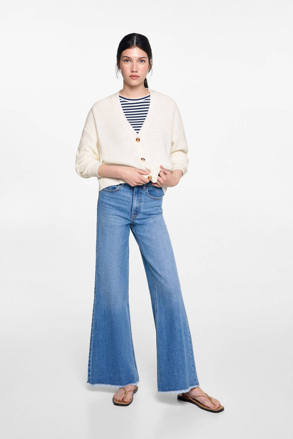 MANGO TEEN vest ecru