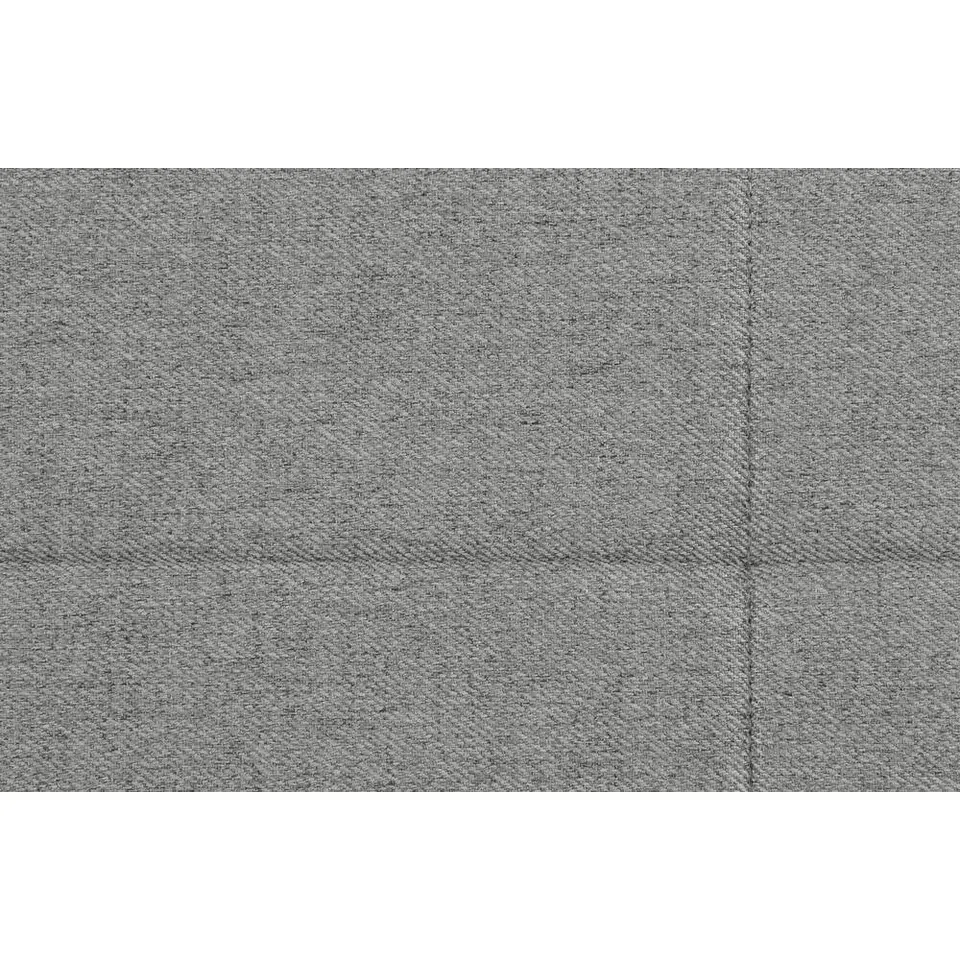 Boxspring Liv geblokt - lichtgrijs - 90x200 cm - ronde poot