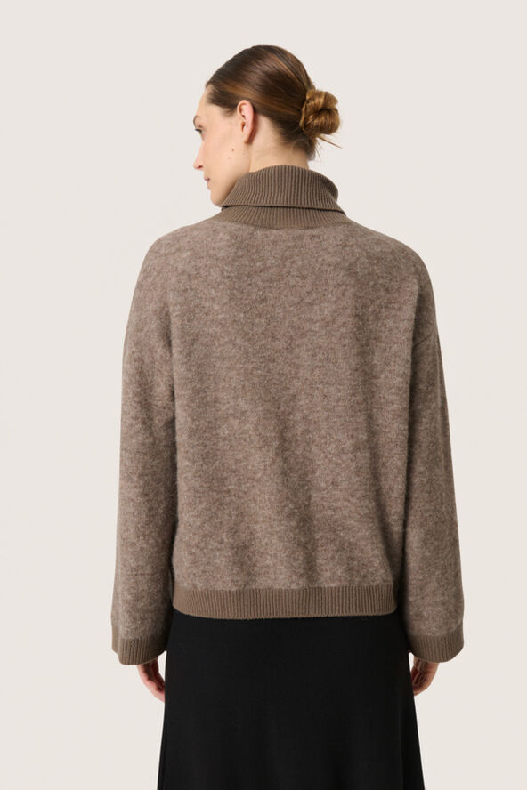 Soaked in Luxury SLJessie Pullover STUDIO Morel melange
