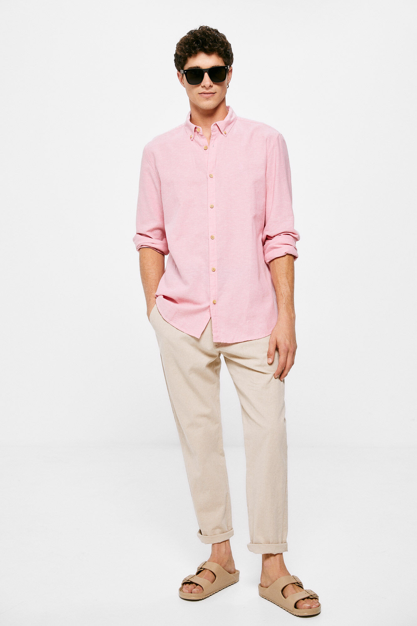 Camisa linóleo cor - rosa