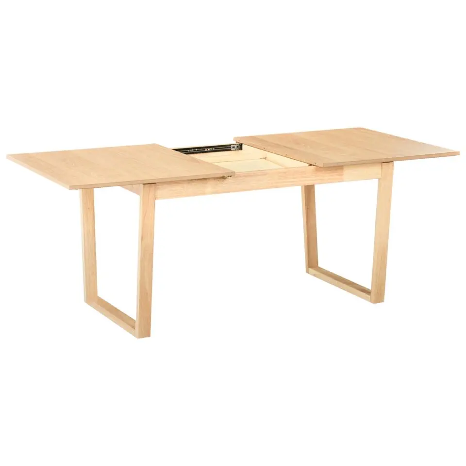 CAMDEN - Uitschuifbare eettafel - Lichtbruin - 160/200 x 95 cm - MDF