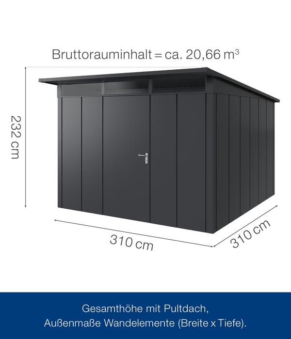 Hörmann Metallgerätehaus Juno JPD14 L-Sk