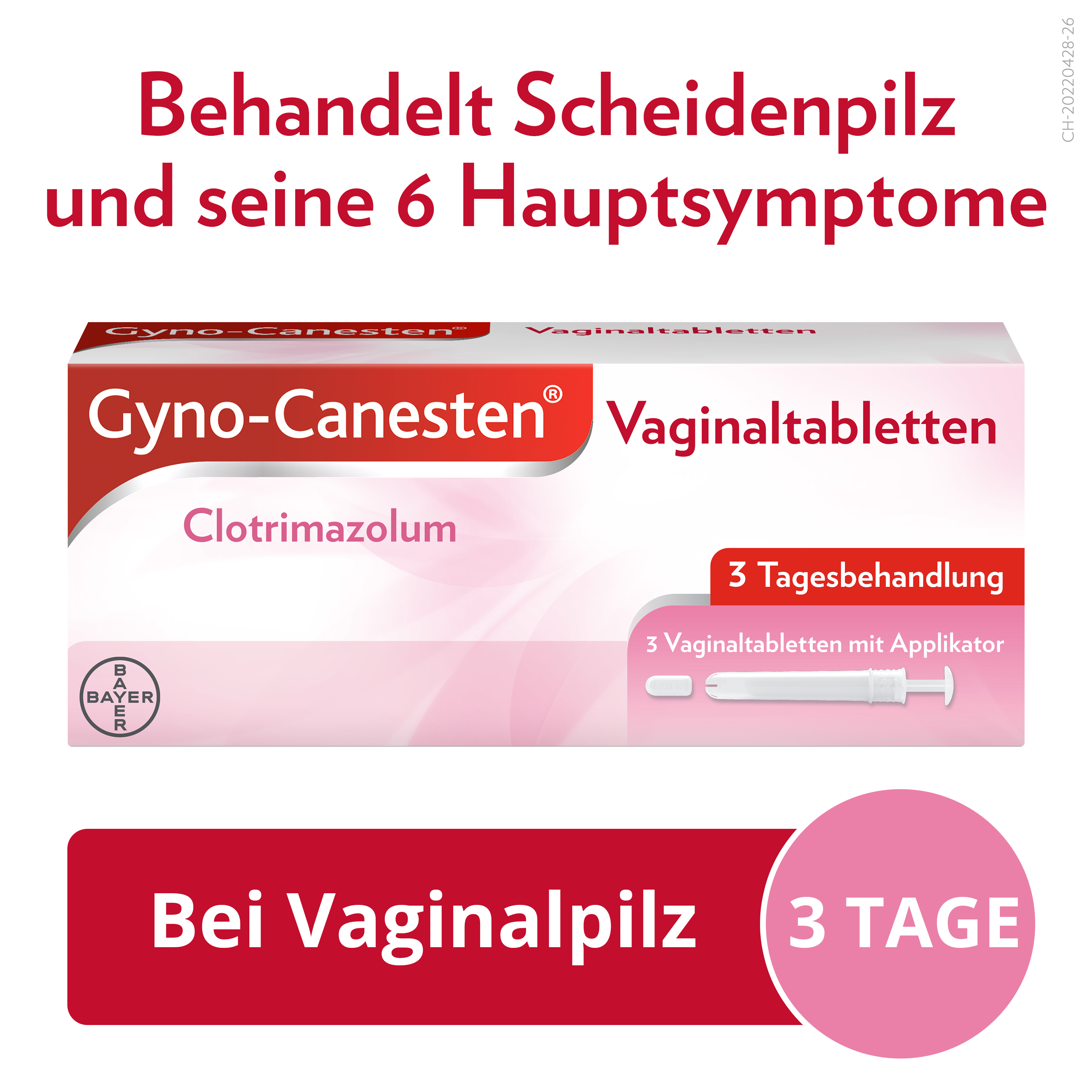GYNO-CANESTEN Vag Tabl 200 mg Blist 3 Stk