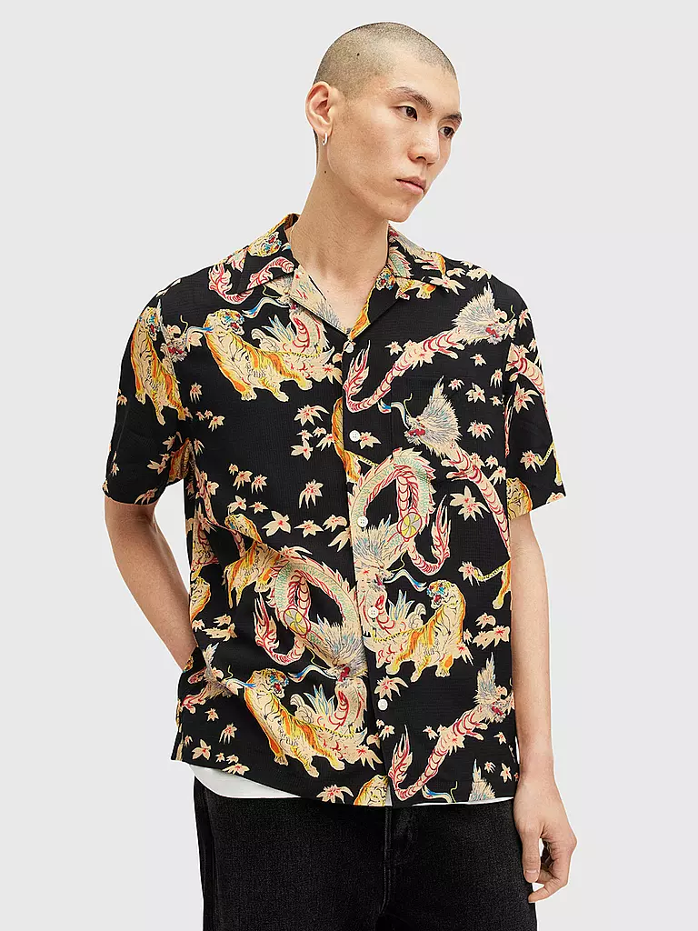 ALLSAINTS Hemd DRAGON schwarz