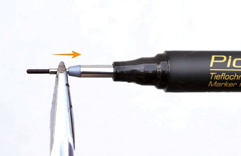Pica 150/41 Markeerstift voor diepe gaten blauw