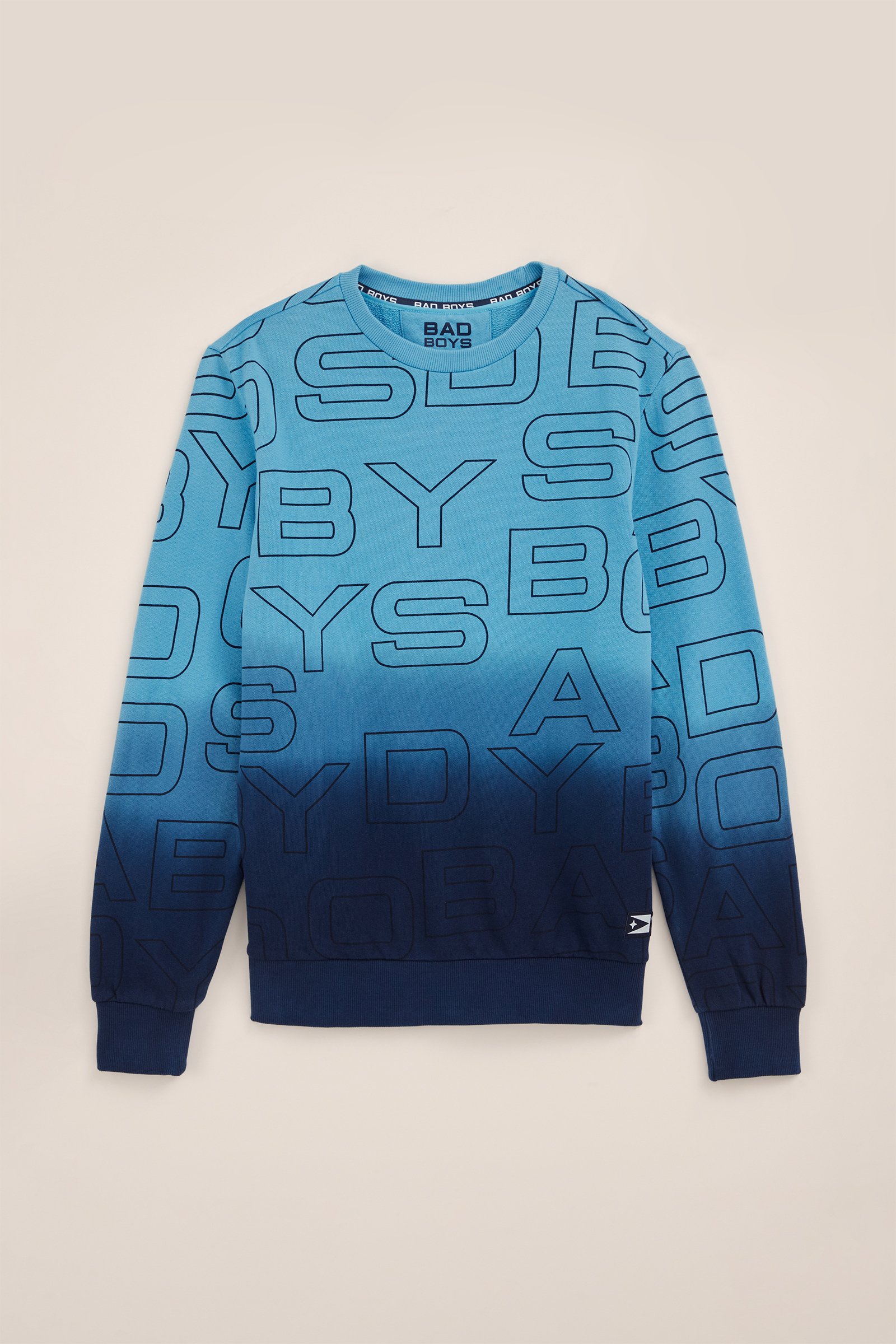 Jongens sweater met dessin Bad Boys Donkerblauw