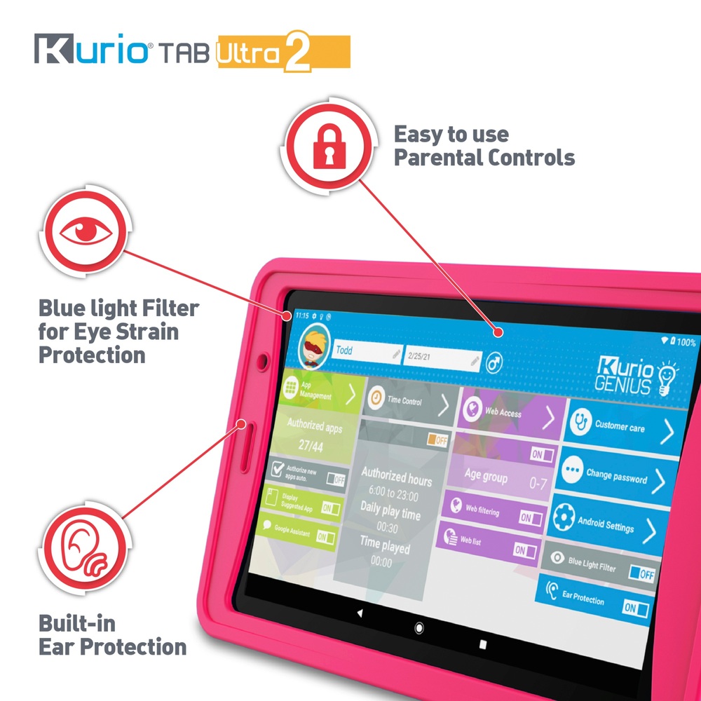 Kurio Ultra 2 7 Zoll Kinder-Tablet Pink