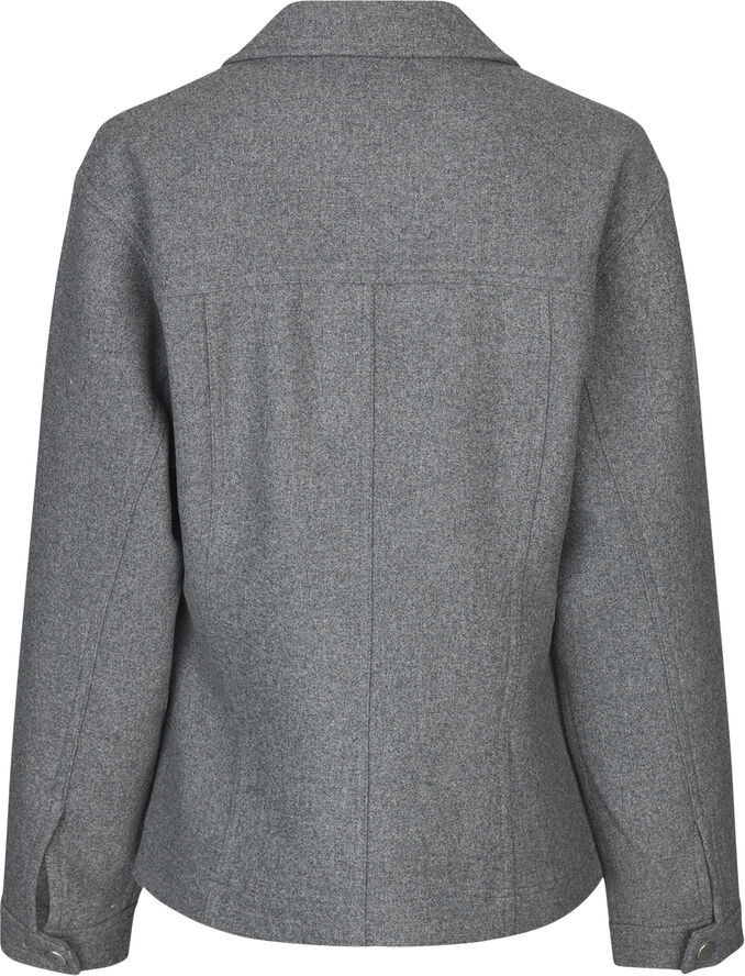 Second Female Vall Wool Shirt Grey melange