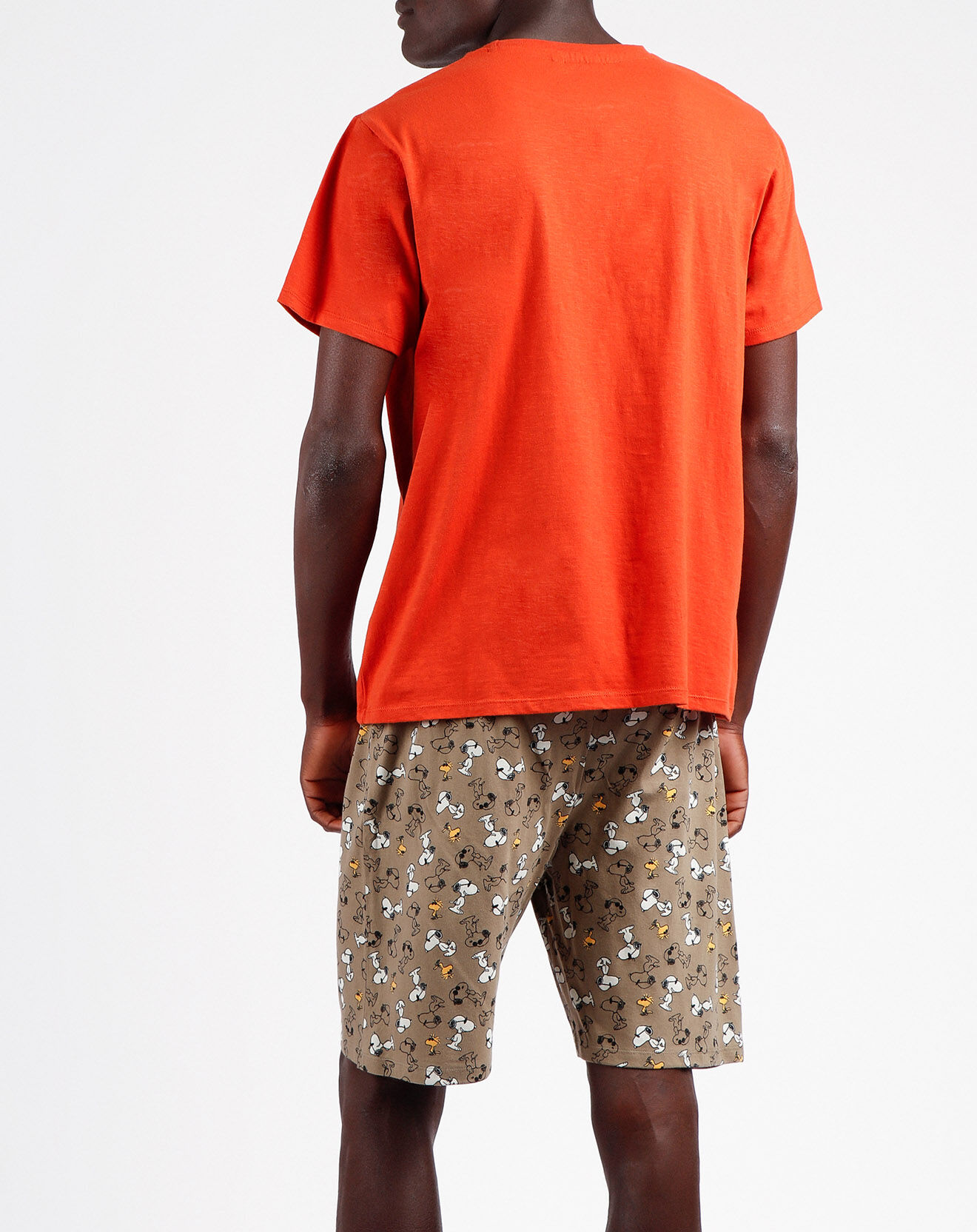 Peanuts Pyjama T-Shirt & Short Félix orange/marron