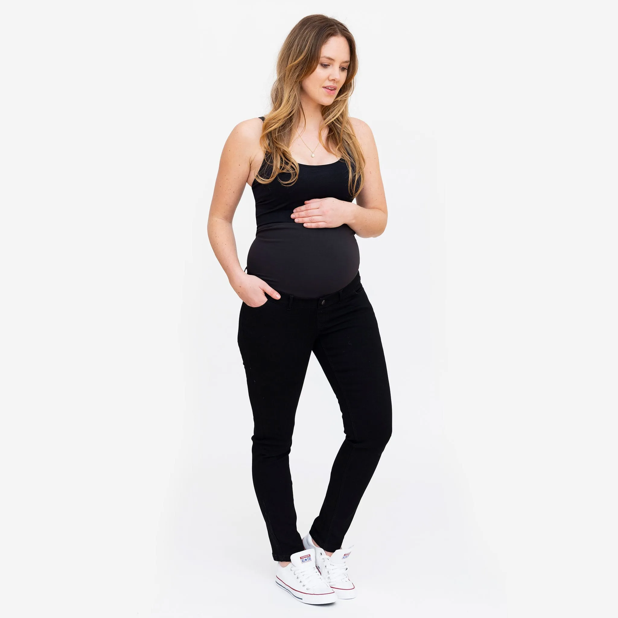 Bella Maternité Jeans Maternité Noir