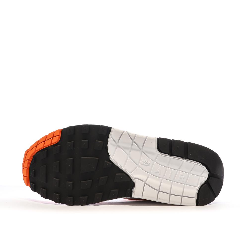 Nike Baskets Blanches/Orange Femme Nike Air Max 1