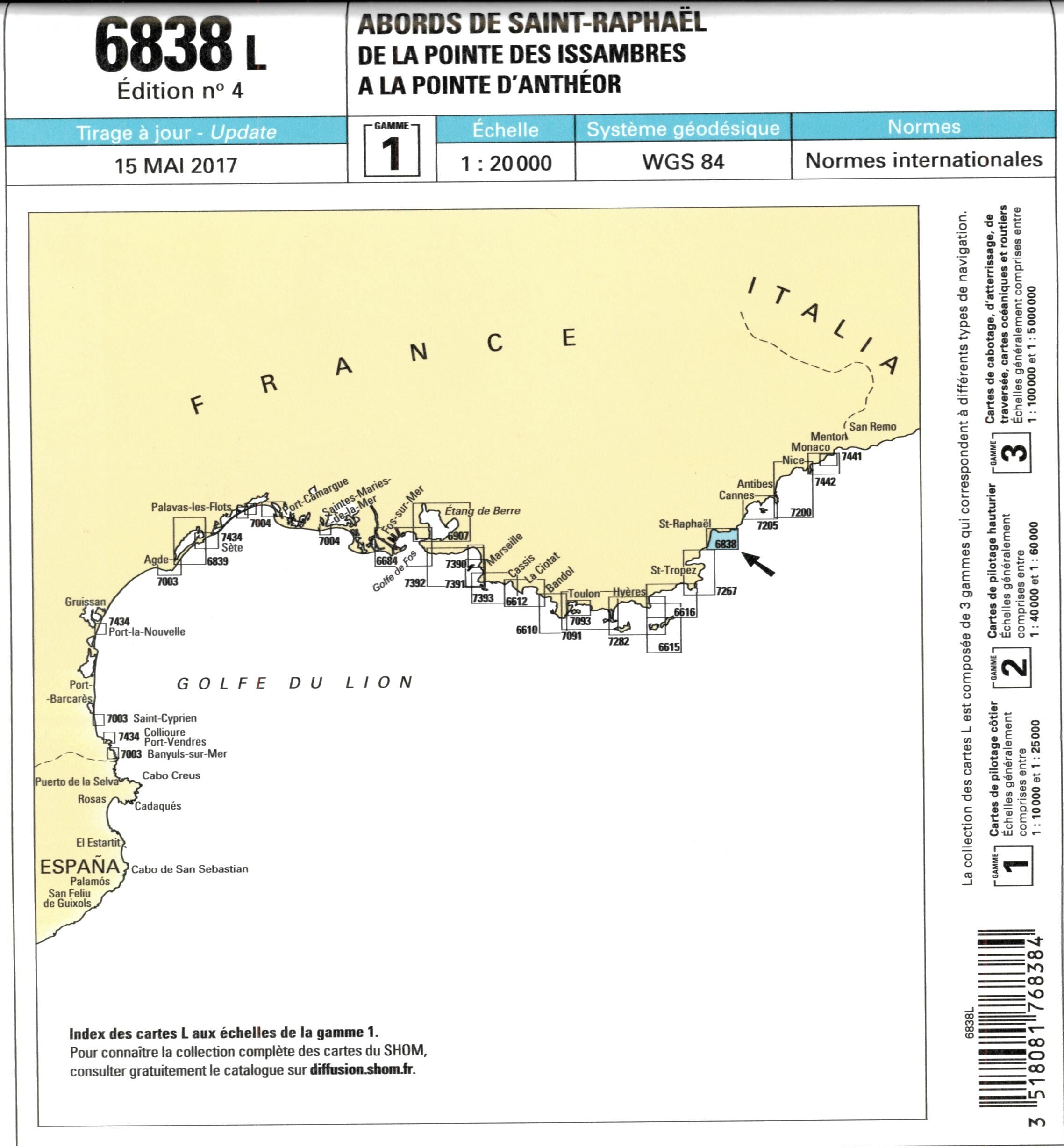 EPSHOM - 6838L ABORDS DE SAINT RAPHAEL