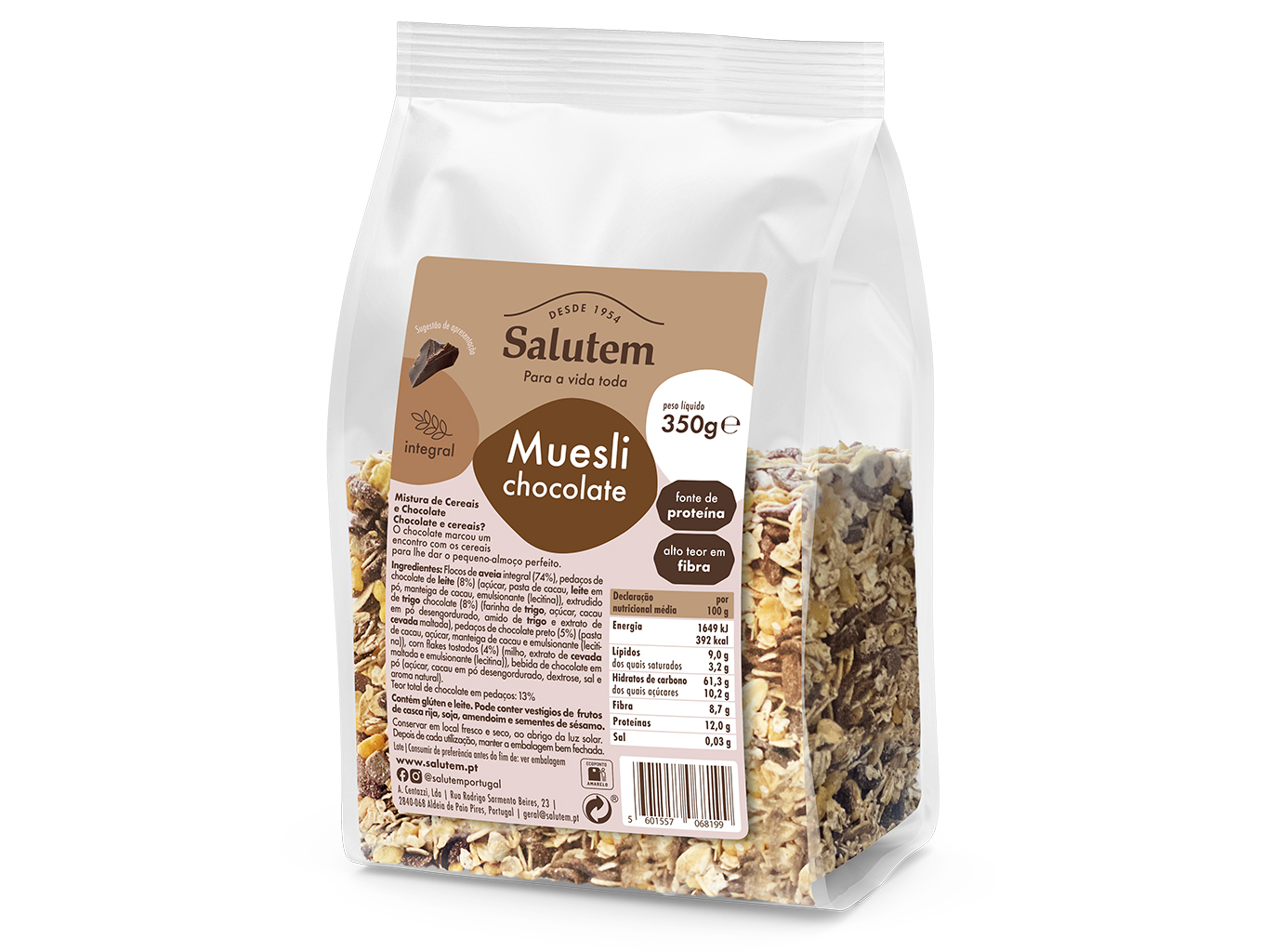 MUESLI SALUTEM CHOCOLATE 350G