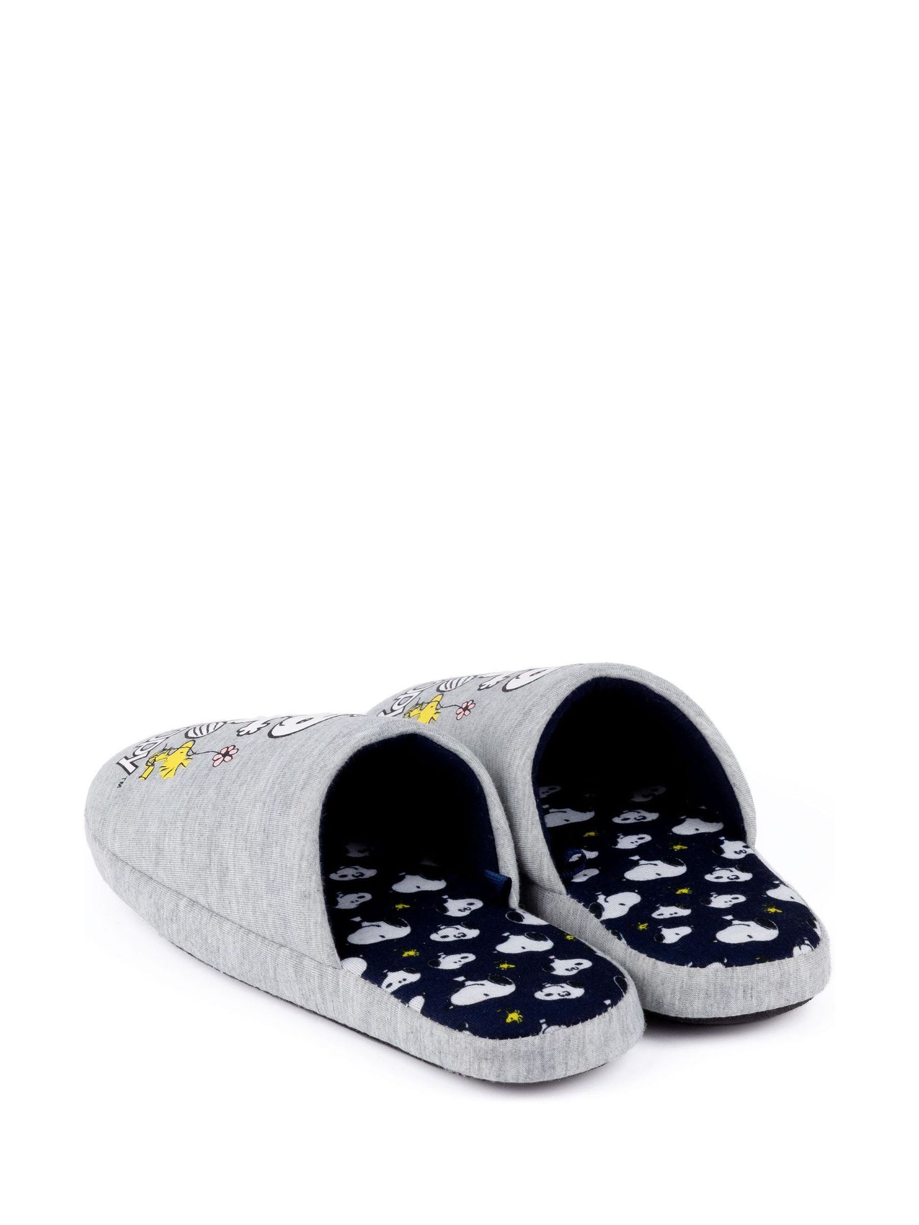 Grijs met Snoopy - Vanilla Underground Womens Winter Mule Slippers