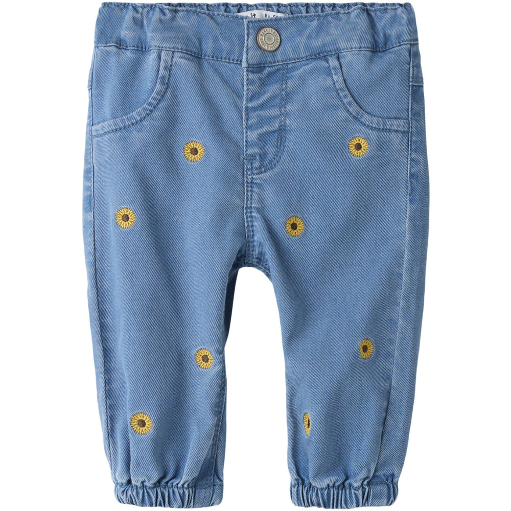 Køb Name It Medium Blue Denim Sunflower Emb Nbfrose Shaped R Emb Jeans 2232-Yb