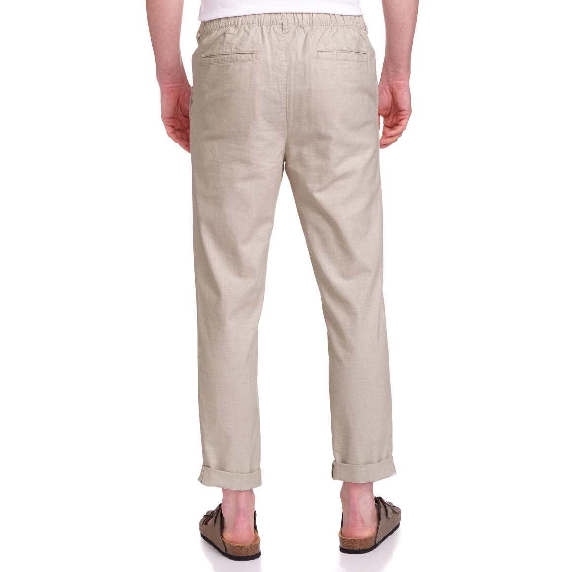 VanVaan Herren Hose  mit Leinen beige