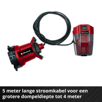Einhell 18V vuilwaterpomp GE-DP 18/25 LL Li Solo (zonder accu)