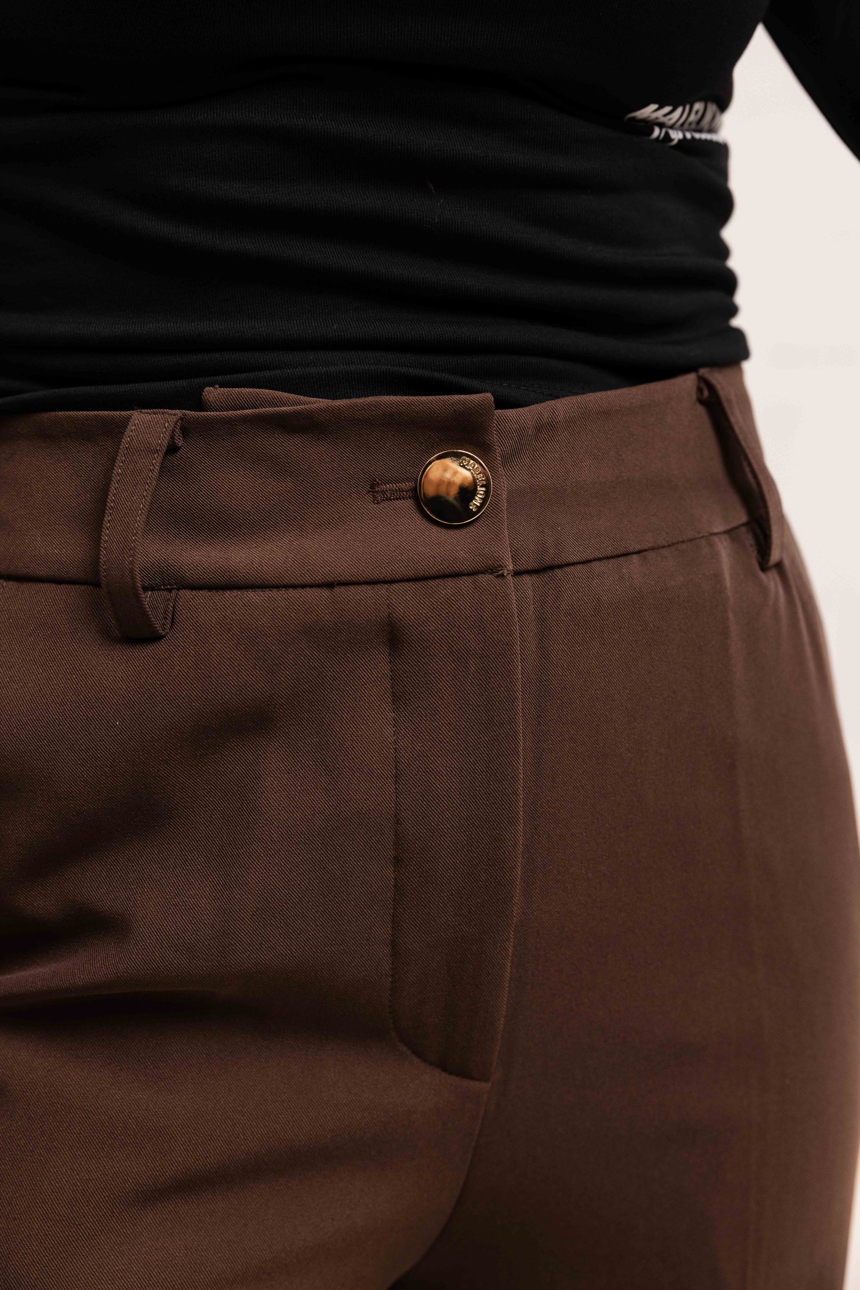 Malelions Social Club Pantalon Dames Bruin