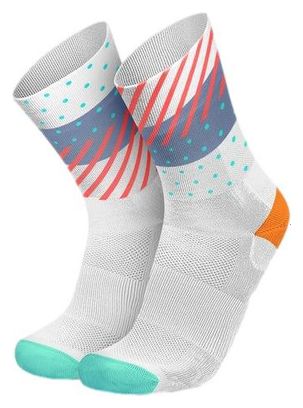 Chaussettes Incylence Wildness Inferno Blanc Rouge Bleu