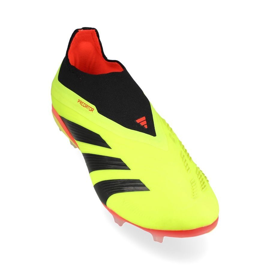 adidas Predator Elite Laceless FG Energy Citrus - Jaune/Noir/Rouge Enfant