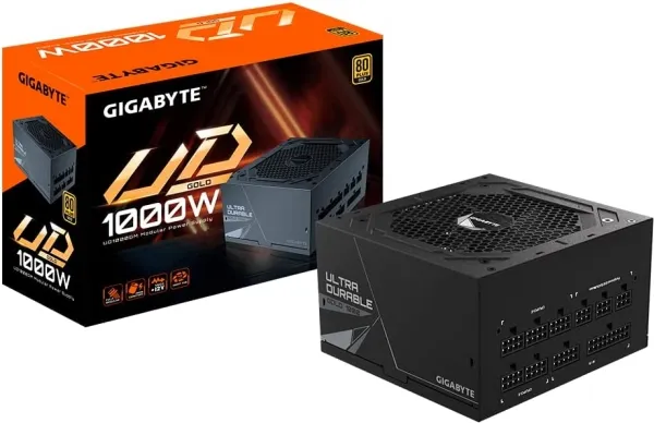 Gigabyte UD1000GM - Strømforsyning (intern) - ATX12V 2.31/ EPS12V - 80 PLUS Gold - AC 100-240 V - 1000 Watt - aktiv PFC