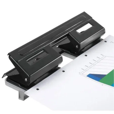Herlitz Doppel-Locher 1,5mm schwarz mit Anschlagschiene