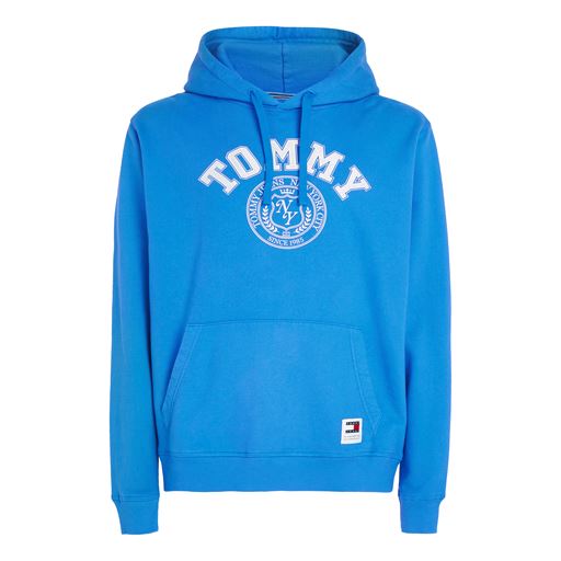 Tommy Jeans TJM Washed Hættetrøje, Coastal Cobalt, L