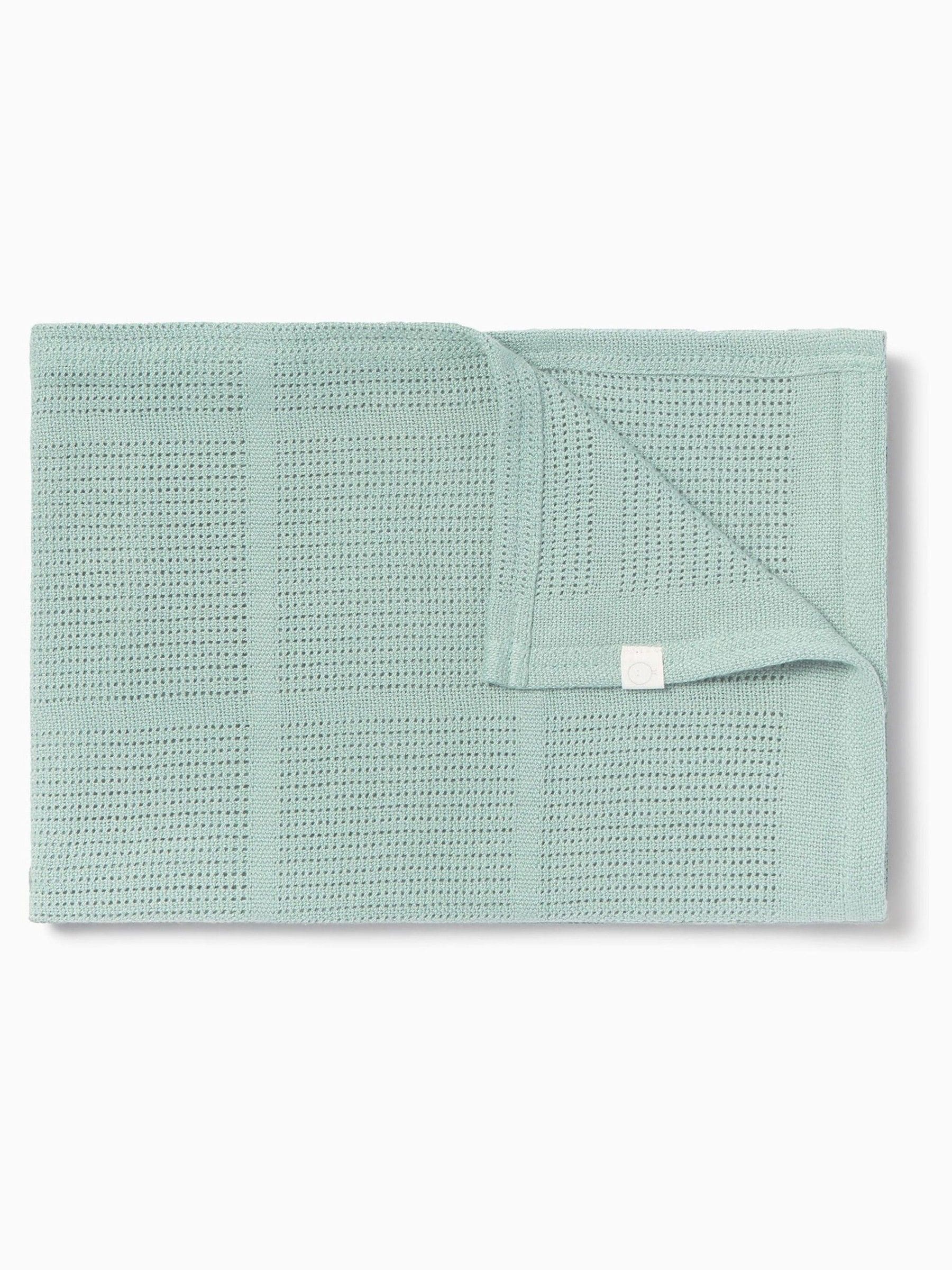 Mintgroen - MORI Blend cellulaire babydeken