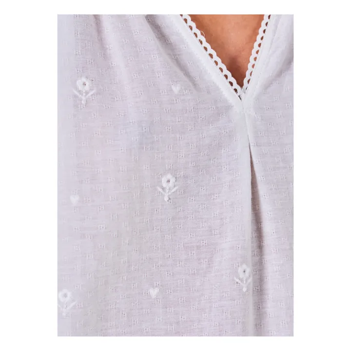 M.A.B.E. Blouse Albi Broderies | Blanc