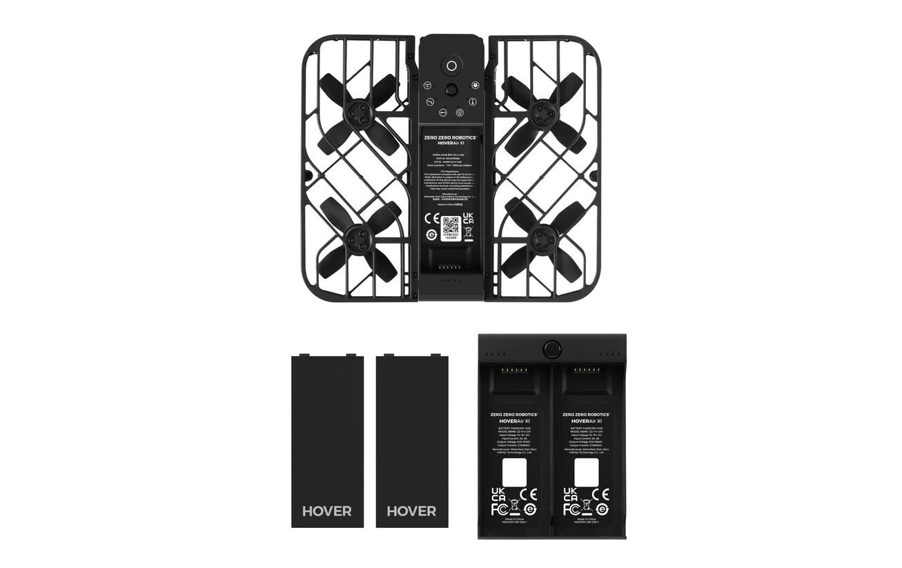 Multikopter HoverAir X1 Combo Schwarz, RTF (C0 | CE)<br>Kompakte, selbst fliegende Kamera Drohne