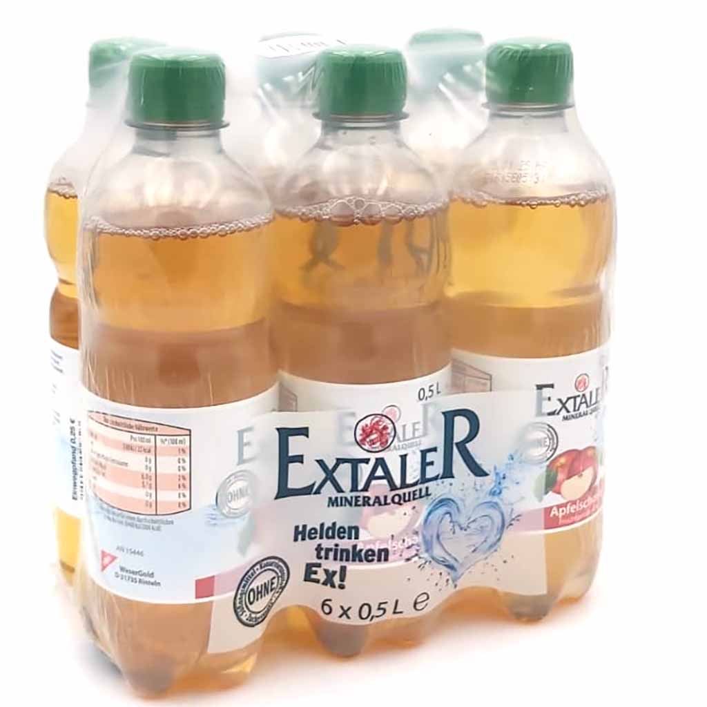 EXTALER Apfelschorle PET 6x0,5L=3L MHD:15.7.25