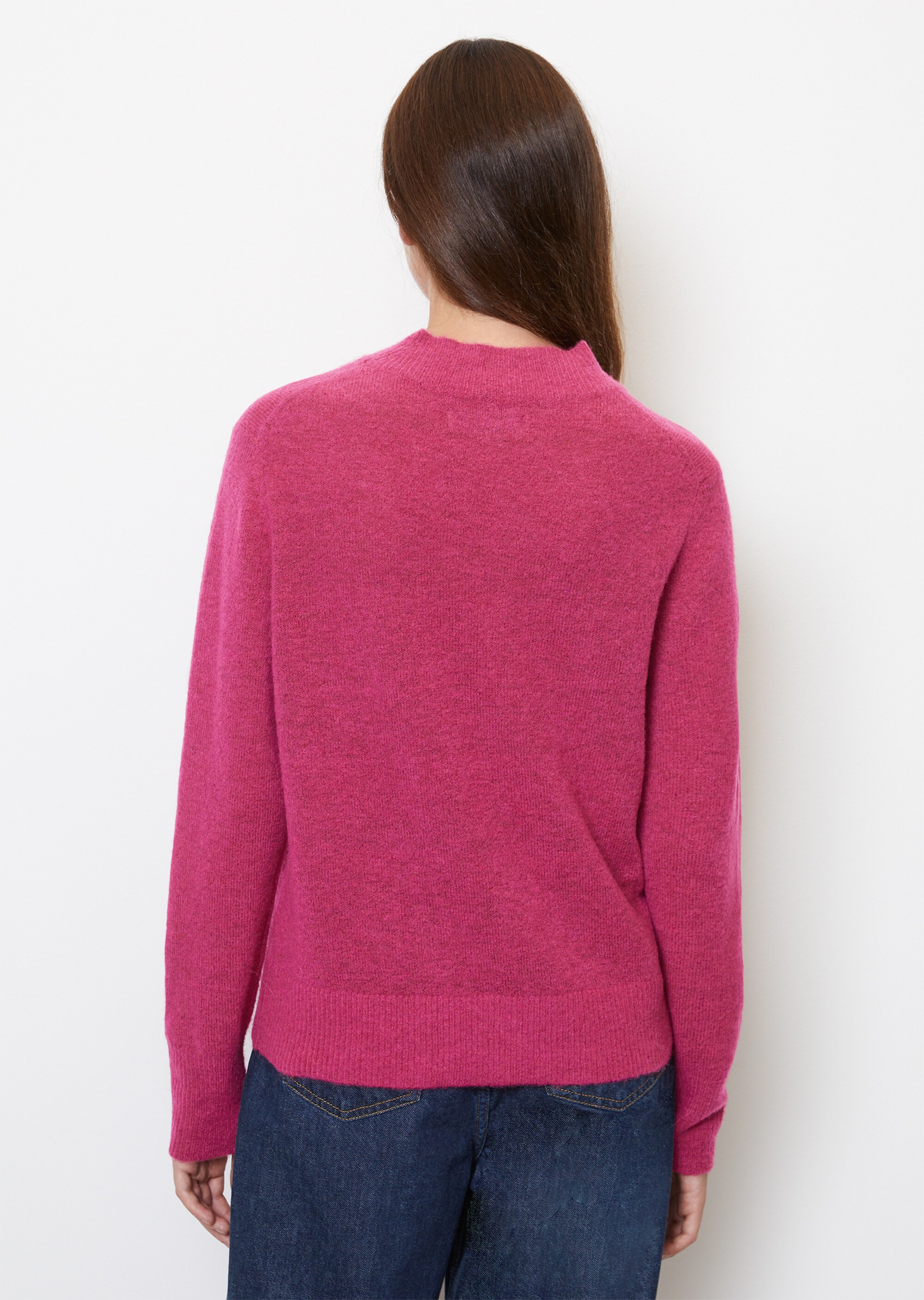 Strickpullover regularaus softem Schurwolle-Mix