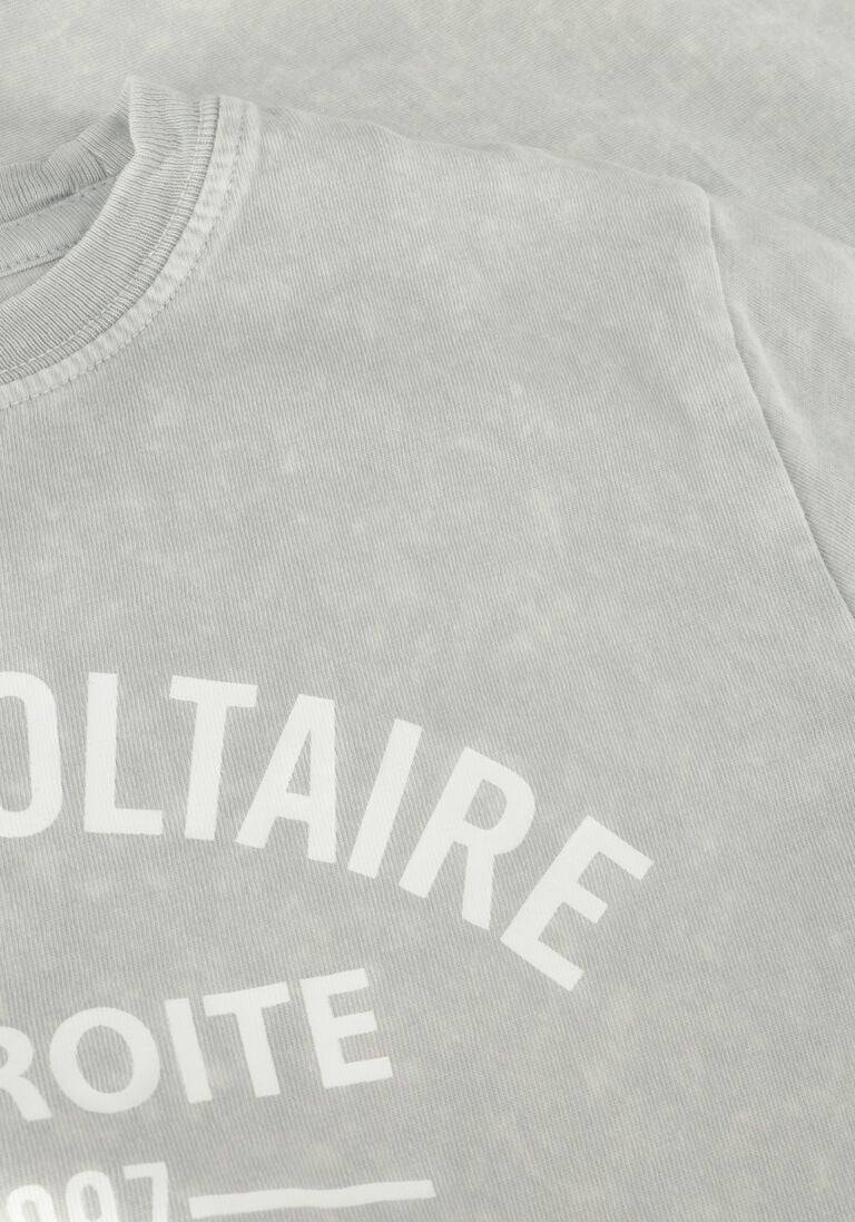 ZADIG & VOLTAIRE lichtgrijze zadig & voltaire t-shirt x60089