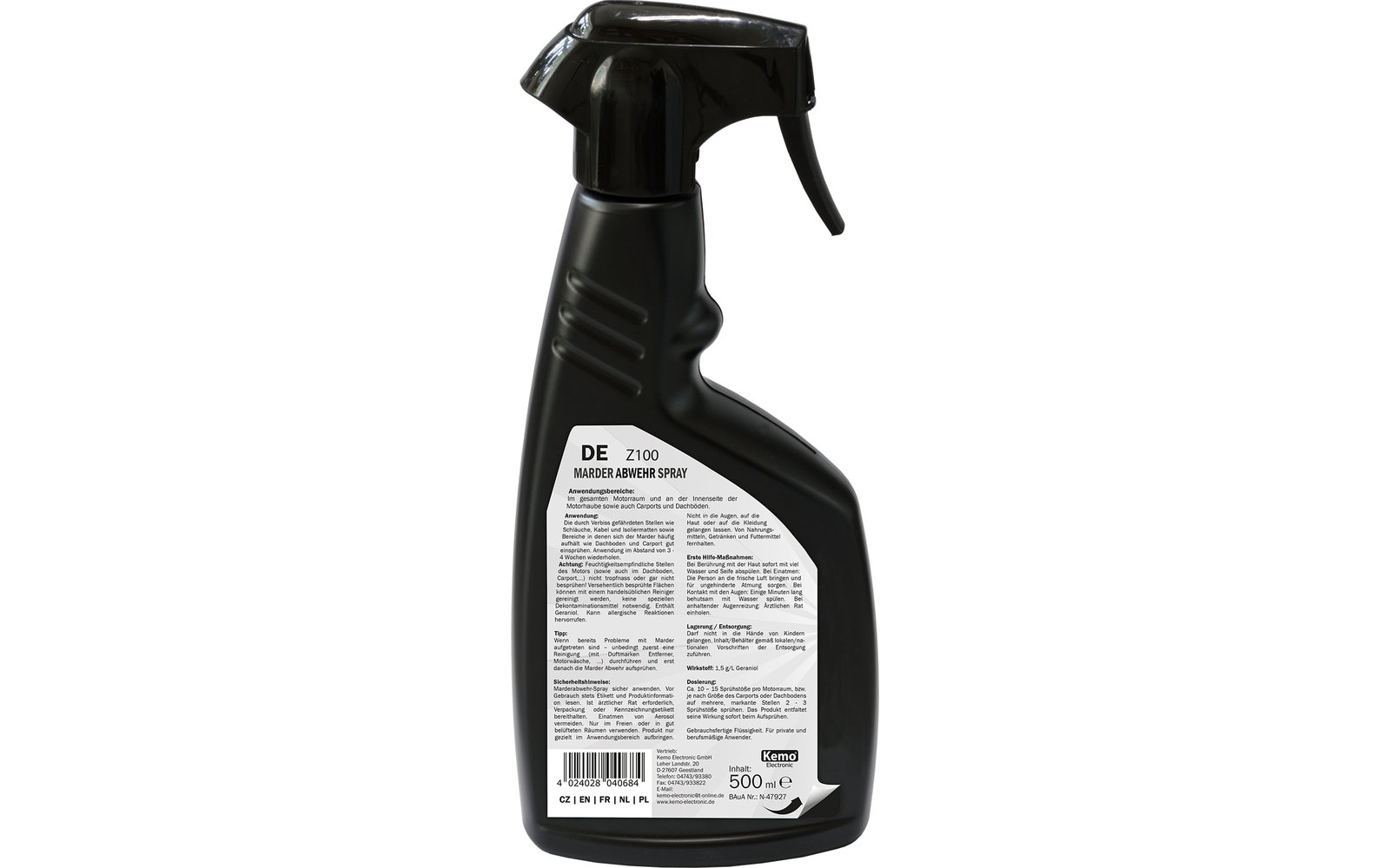 Kemo Marder-Abwehrspray 500 ml