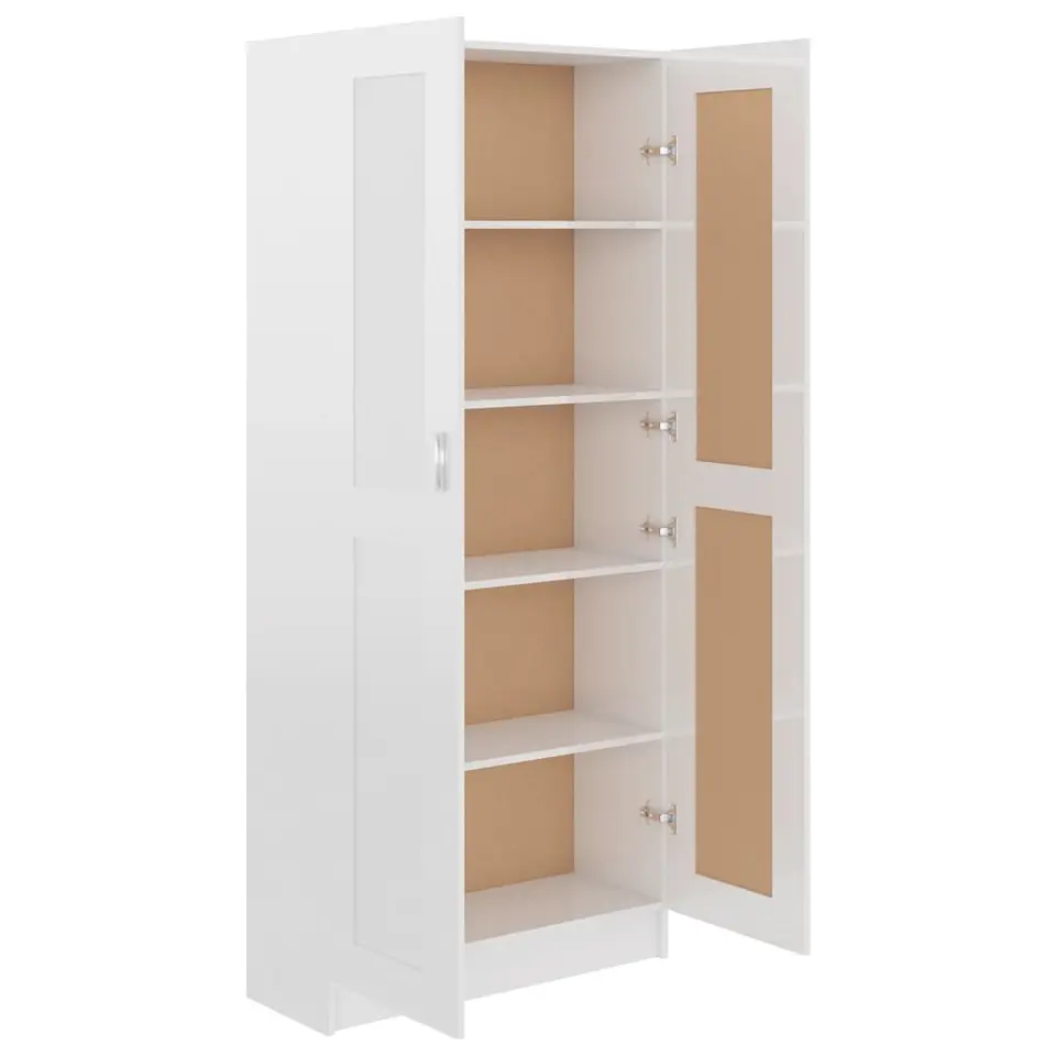 vidaXL - Boekenkast - Wit - Bewerkt hout