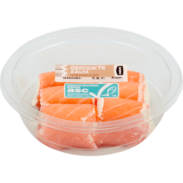 Jumbo Rolletje Gerookte Zalm met Roomkaas 75 g