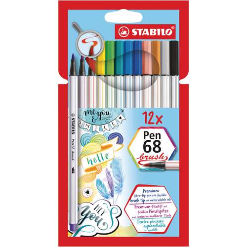 STABILO® Pen 68 brush Sets im Kartonetui